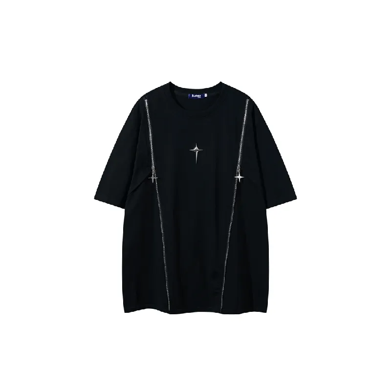 Casual Loose Cotton Blended Fabric T Shirt-2