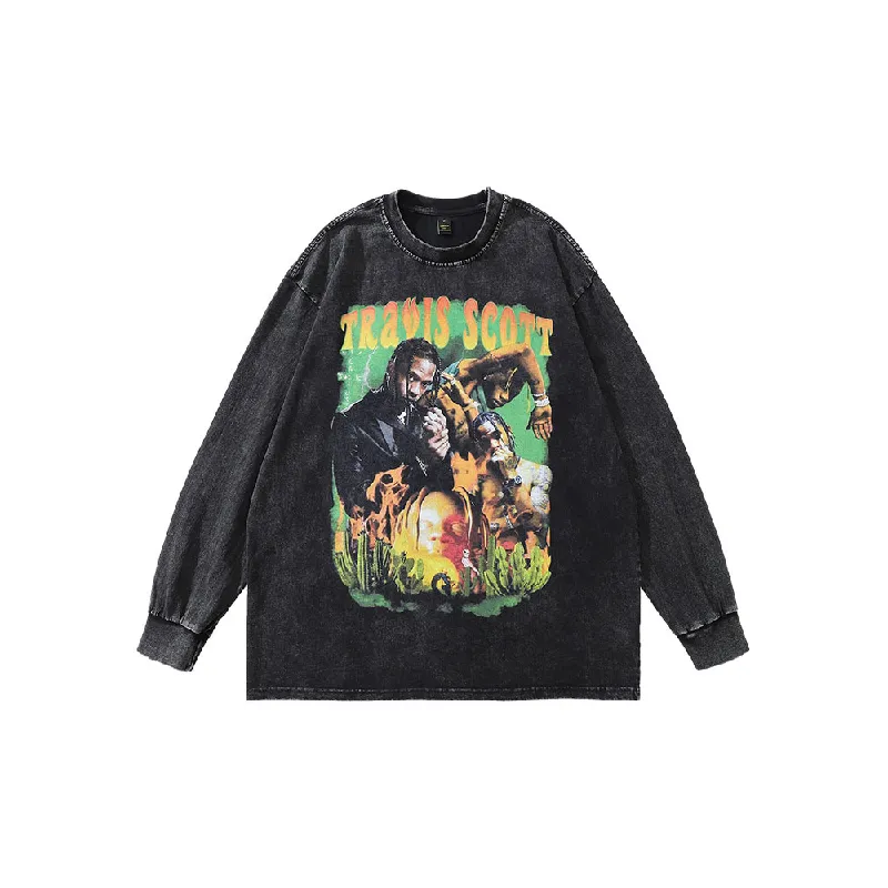Retro Washed Long Sleeve Sweatshirt-6