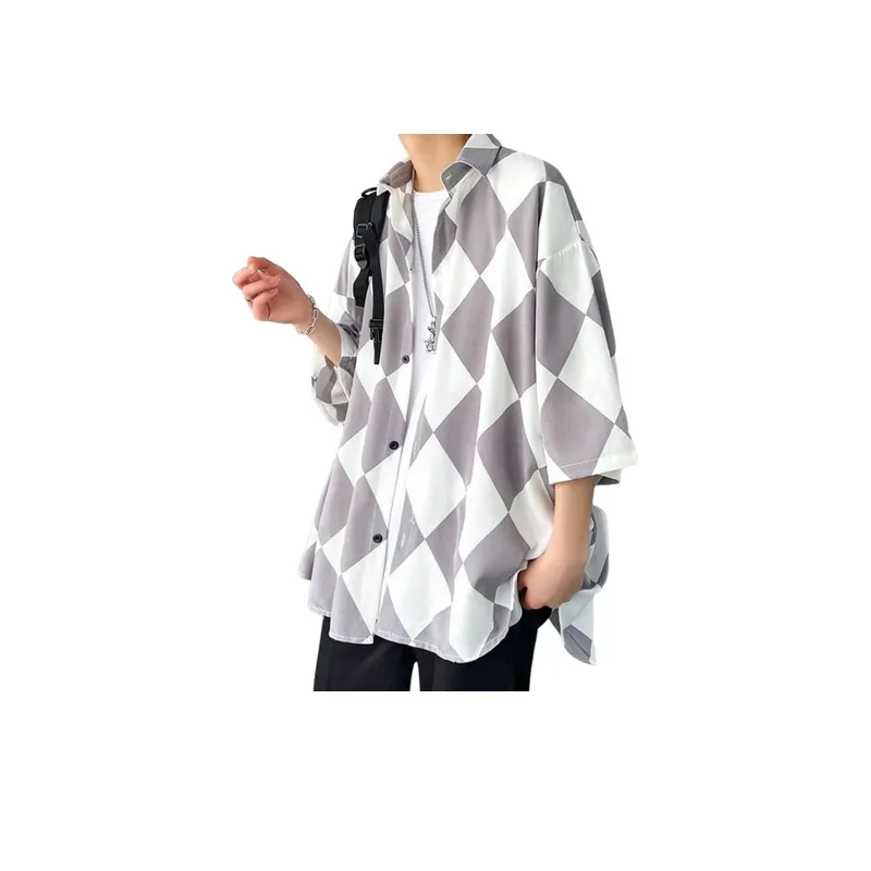 Ice Silk Short Sleeved Shirt-4