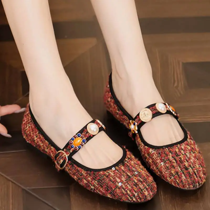 Casual Fashionable Mary Jane Shoes-2
