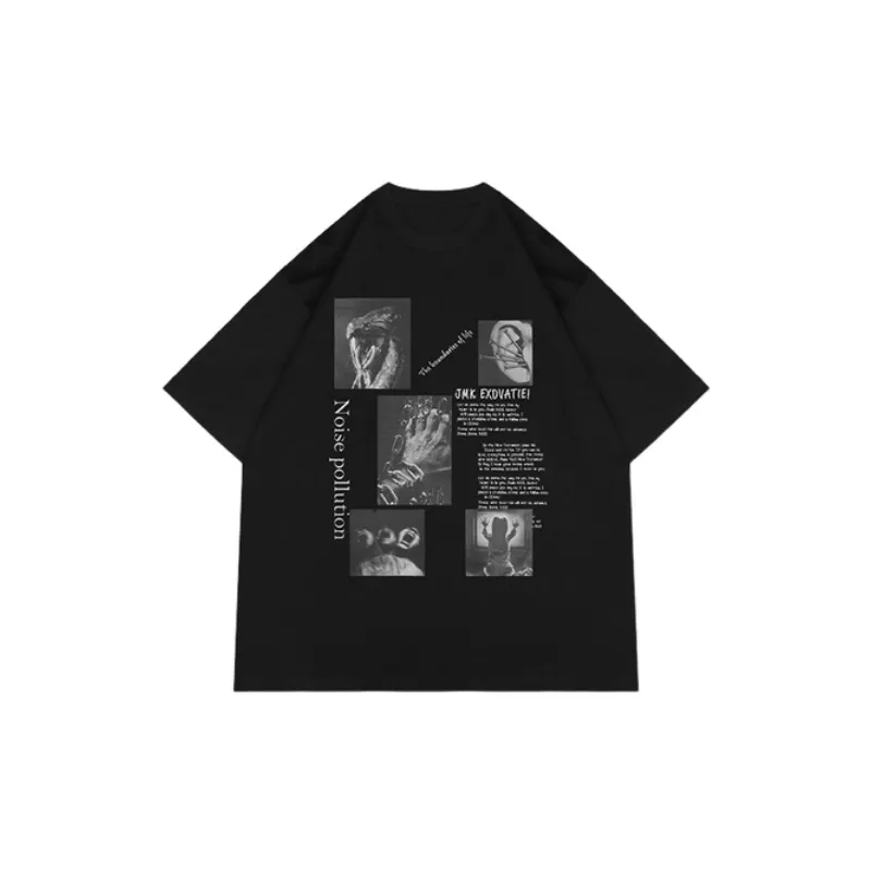 Retro Print Washed T Shirt-4