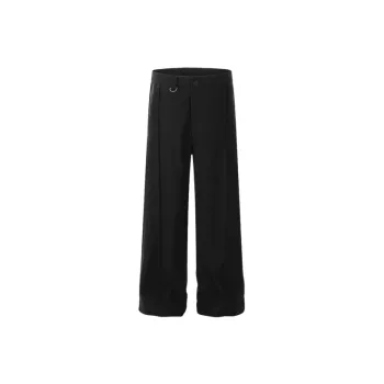 Fashionable Plain Cotton Blended Fabric Casual Pants