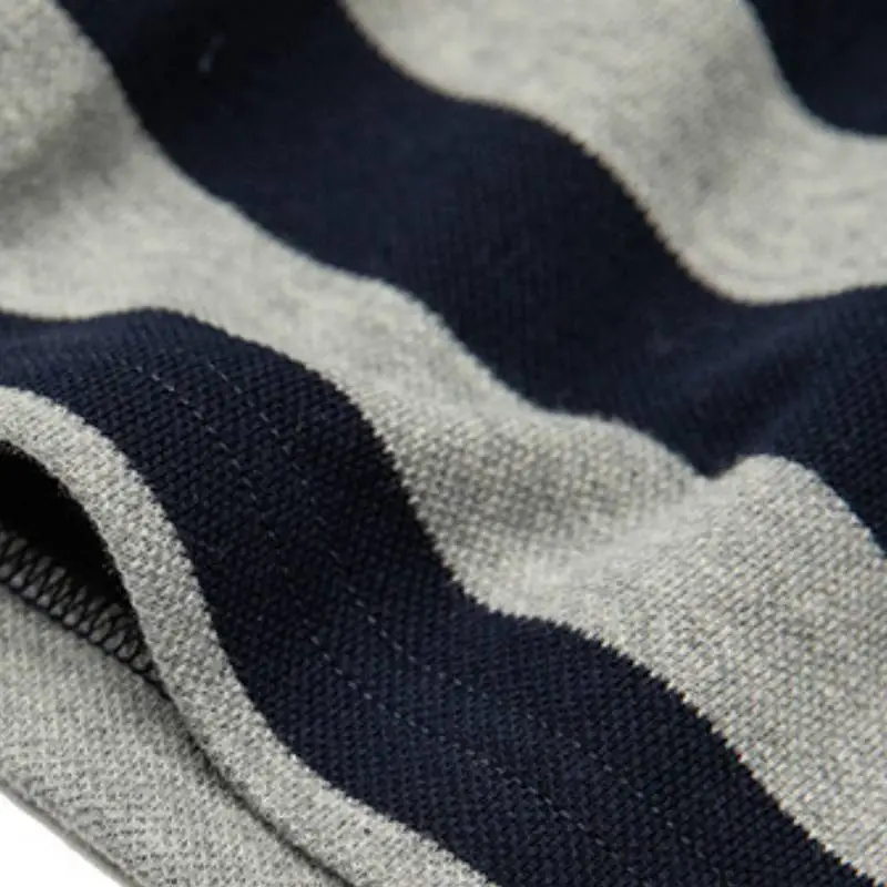 Casual Striped Cotton Polo-5