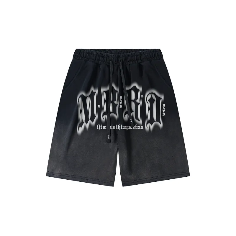 Retro Hip Hop Gothic Shorts-0