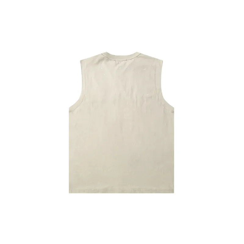 Casual Embroidered Cotton Vest-1