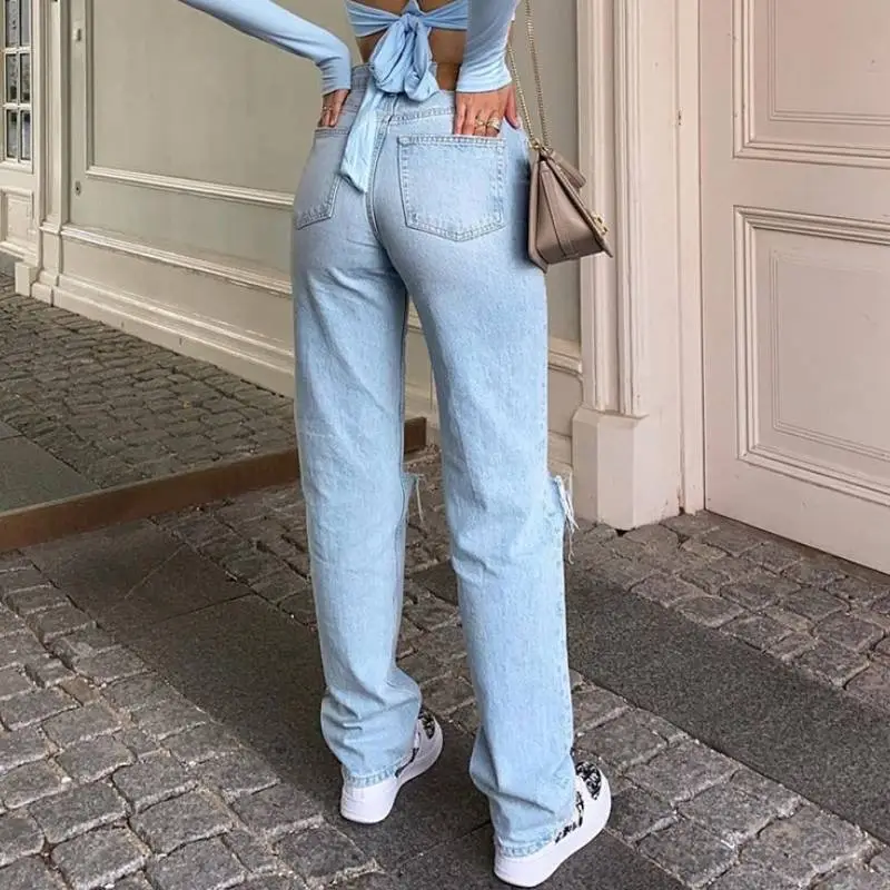 Fashionable Loose Jeans Women-3
