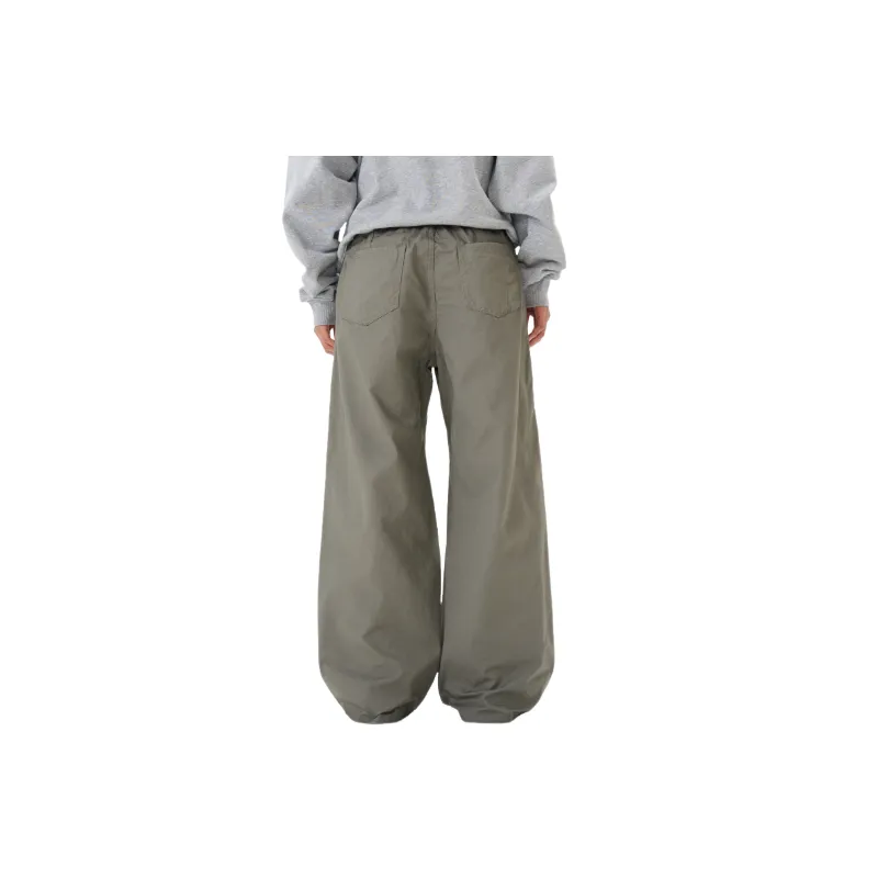 Casual Loose Cotton Cargo Pants-4