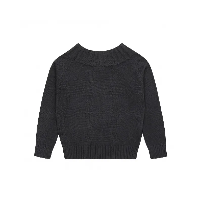 Retro Hip Hop Letter Acrylic Fibres Sweater Women-1