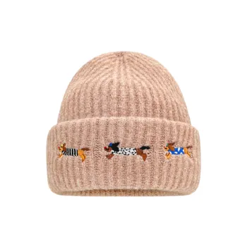 Cute Embroidery Warming Beanie