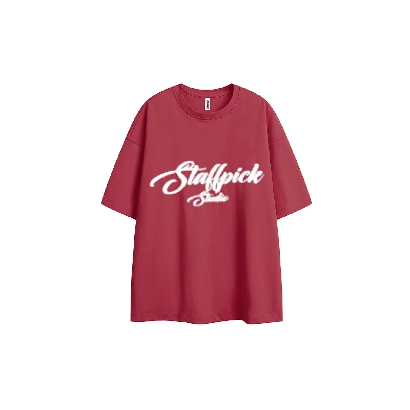 Fashionable Loose 100% Cotton T Shirt Unisex-0