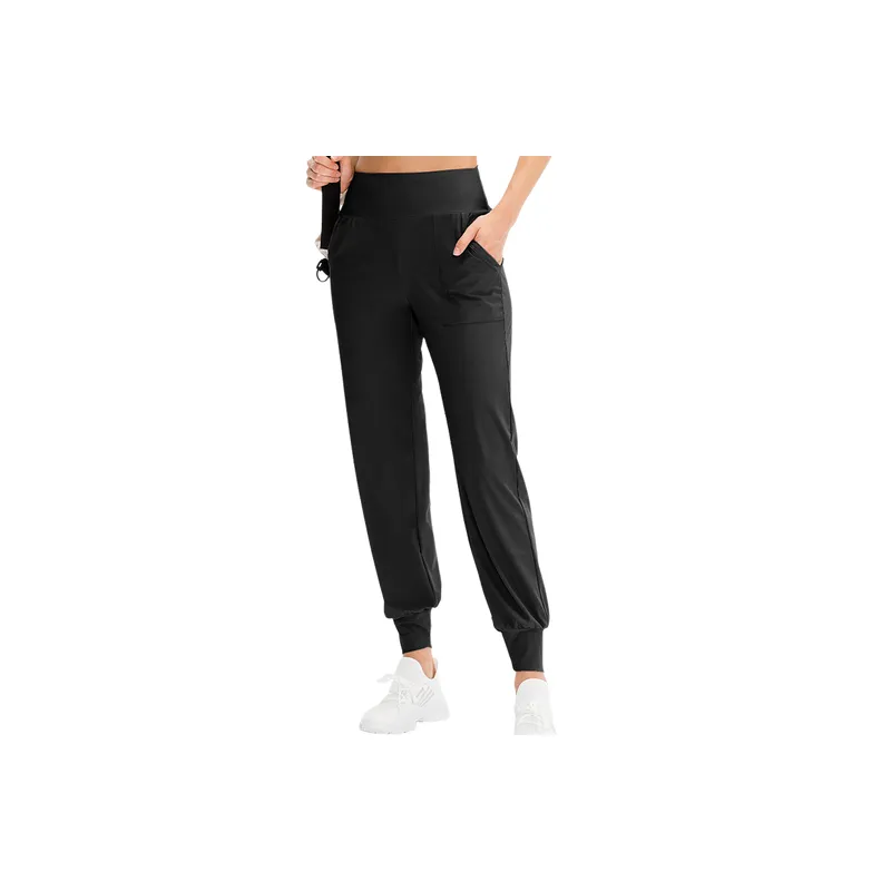 Sporty Loose Nylon Casual Pants Women-10