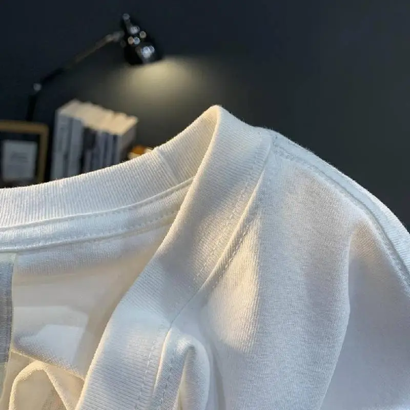 Simple Loose 100% Cotton T Shirt-4