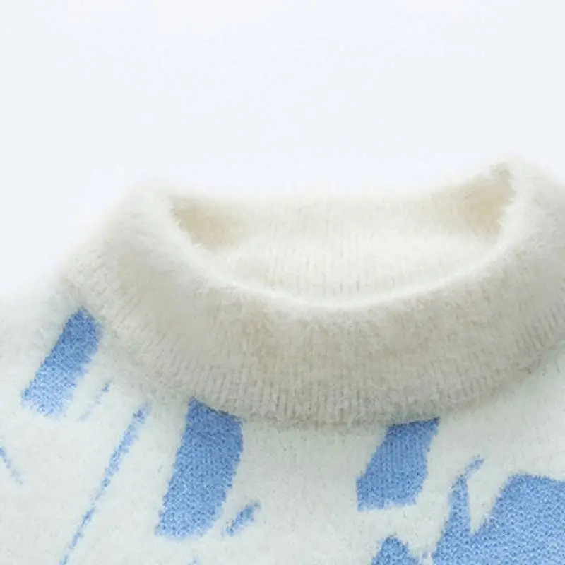 Casual Loose Polyester Sweater-4