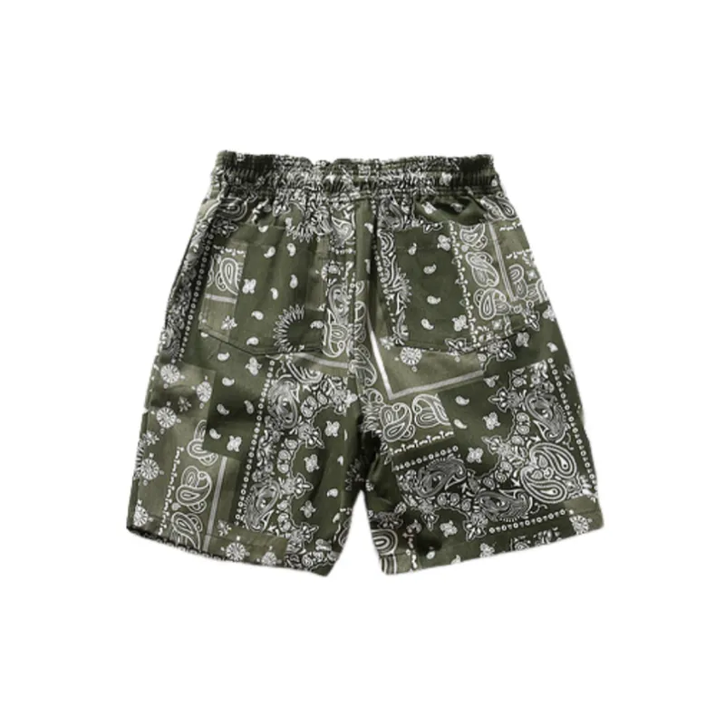 Cashew Flower Retro Hip Hop Sports Pants-5