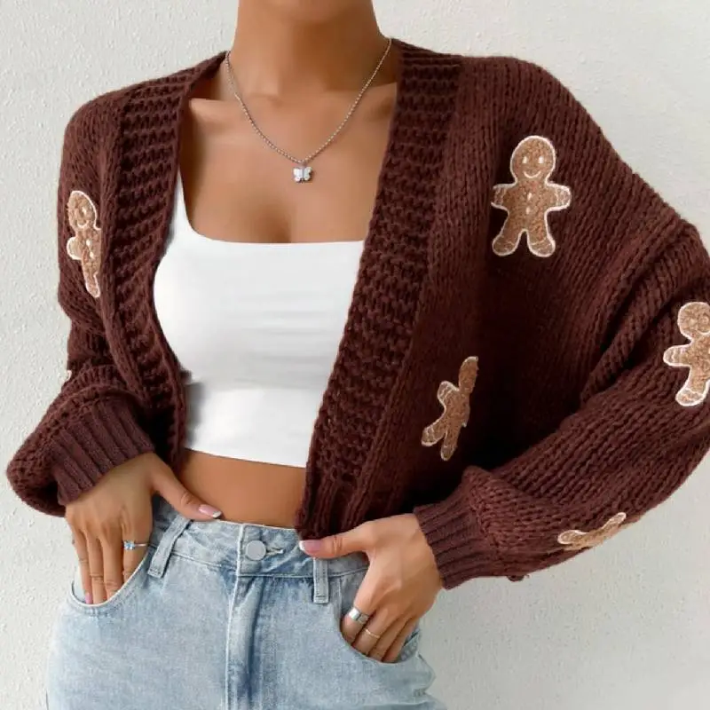 Basics Long Sleeve Polyester Sweater Women-7