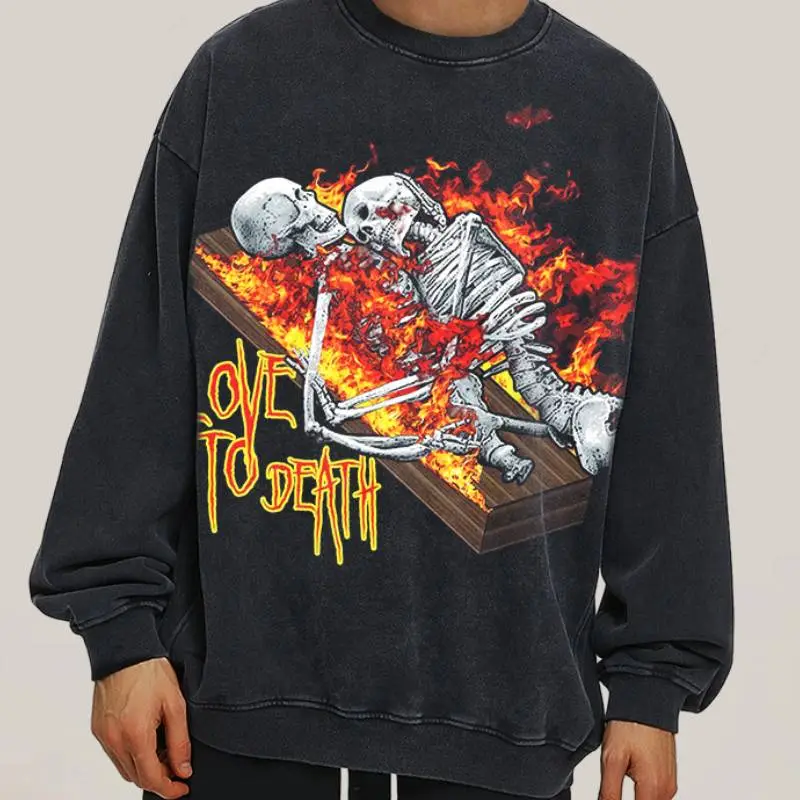 Fashionable Skull Sweatshirt-7