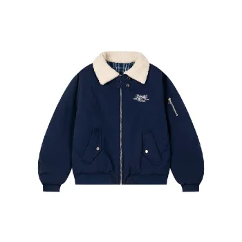 Simple Embroidered Cotton Jacket