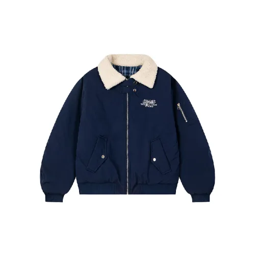 Simple Embroidered Cotton Jacket