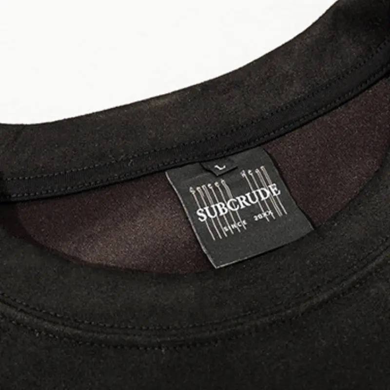Trendy Street Suede T Shirt-4