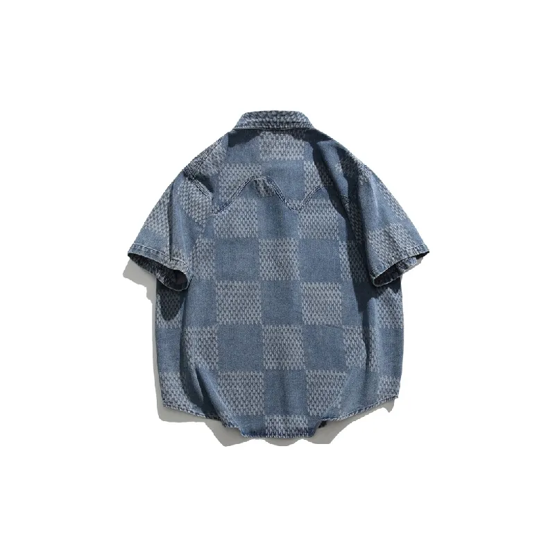 Casual Loose Denim Shirt-1