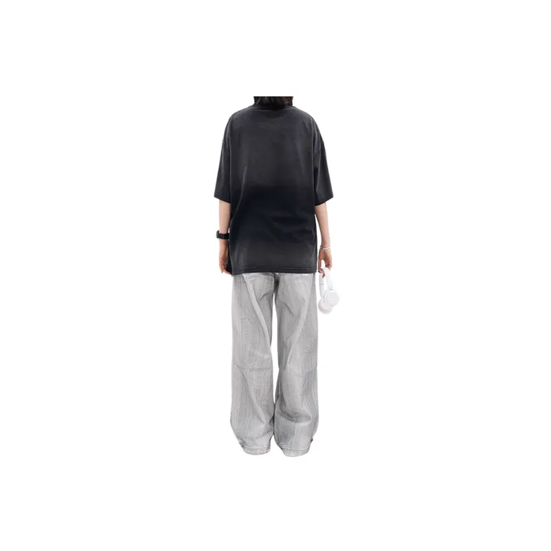 Loose All Match Casual Old Jeans-5