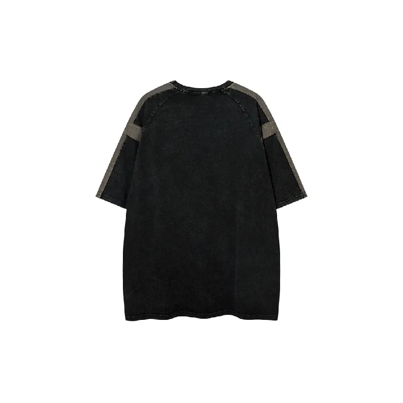 Fashion Contrast Color 100% Cotton T Shirt Unisex-1