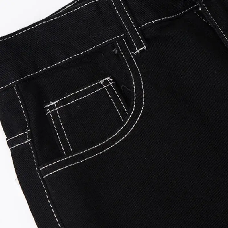 Embroidery Straight Leg Jeans-2