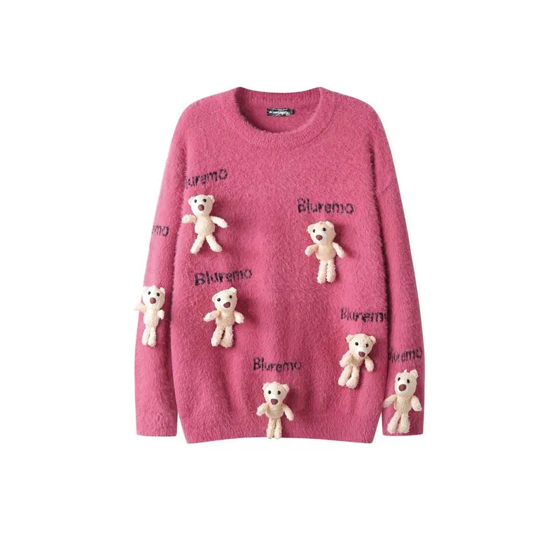 Splicing Contrast Color Sweater-4