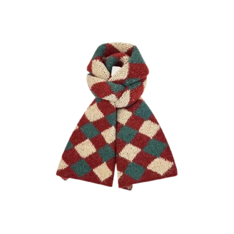 Retro Warm Knit Scarf-2