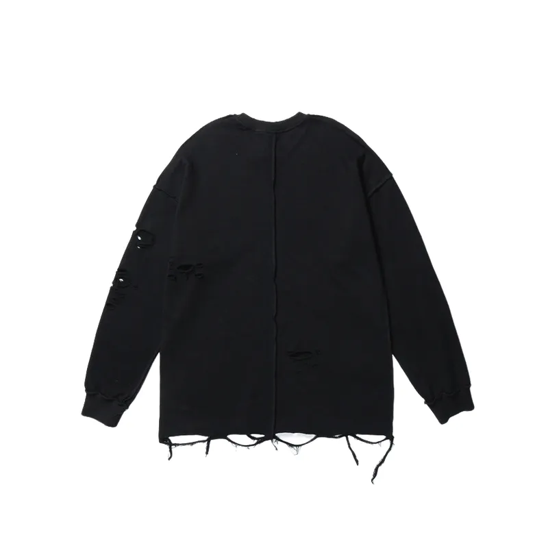 Street Loose Cotton Blended Fabric Sweatshirt-11