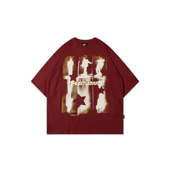 Retro Singer Printing Half Sleeved T Shirt