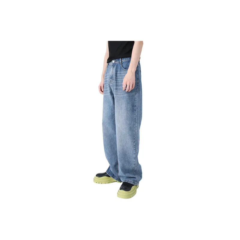 Loose Straight Leg Jeans-7