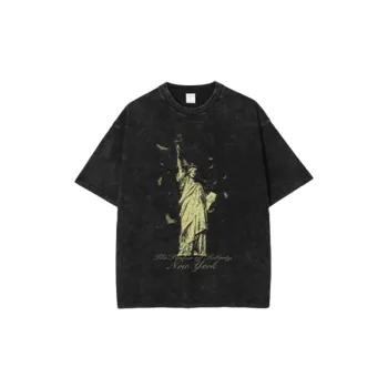 Retro Washed 100% Cotton T Shirt