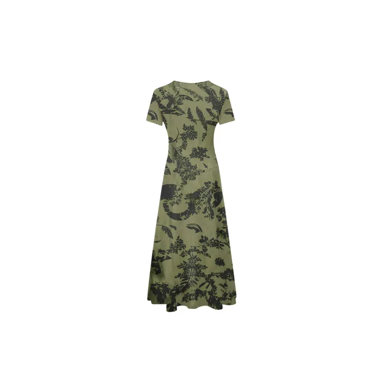 Casual Loose 100D High Density Milk Silk Dress Women-7