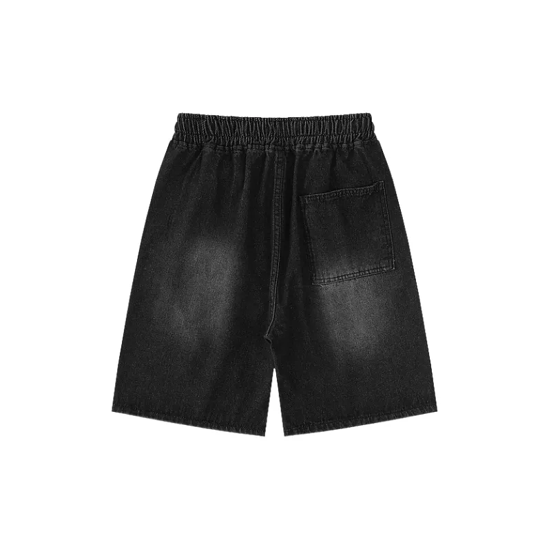 Retro Trendy Denim Shorts-5