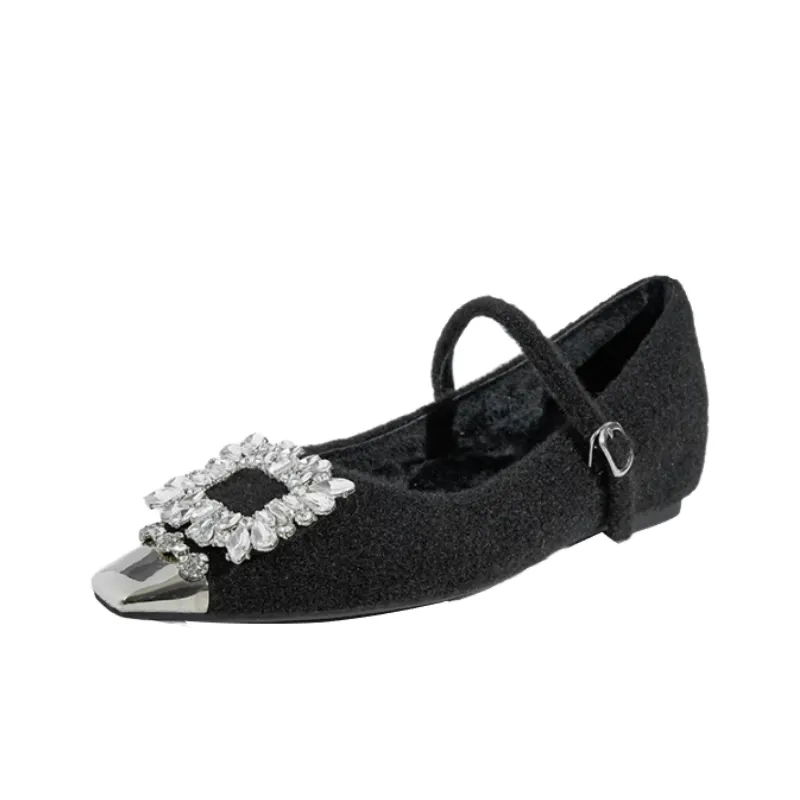 Fashionable Rhinestone Mary Jane Shoes-5