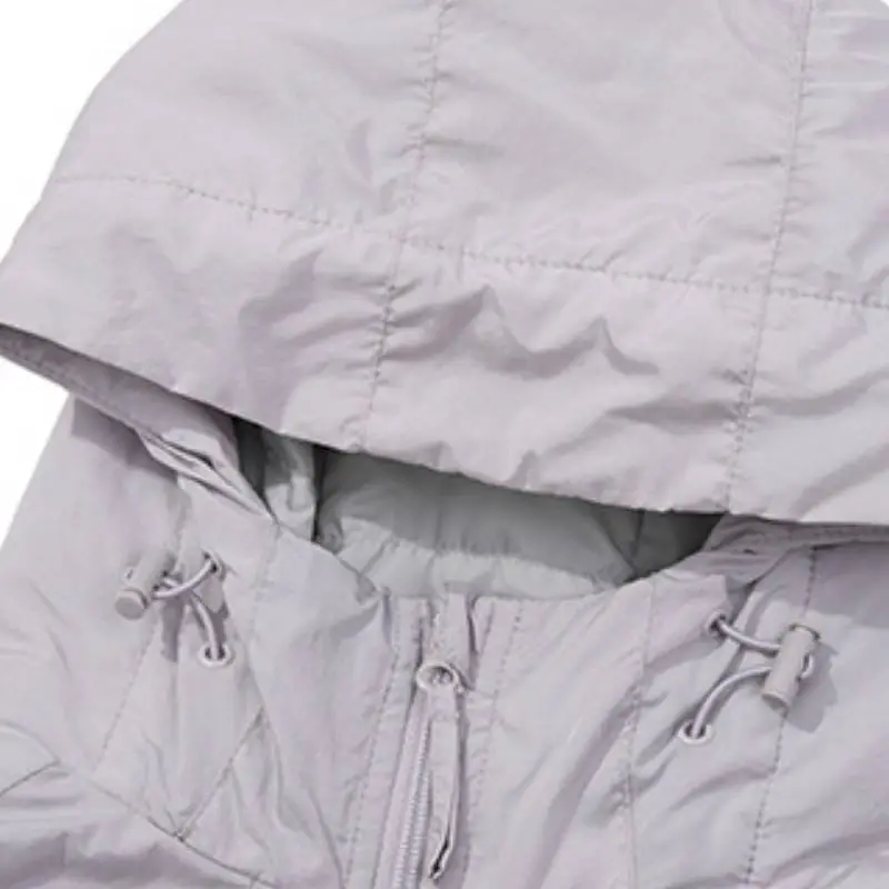 Fashionable Simple White Duck Down Jacket-16