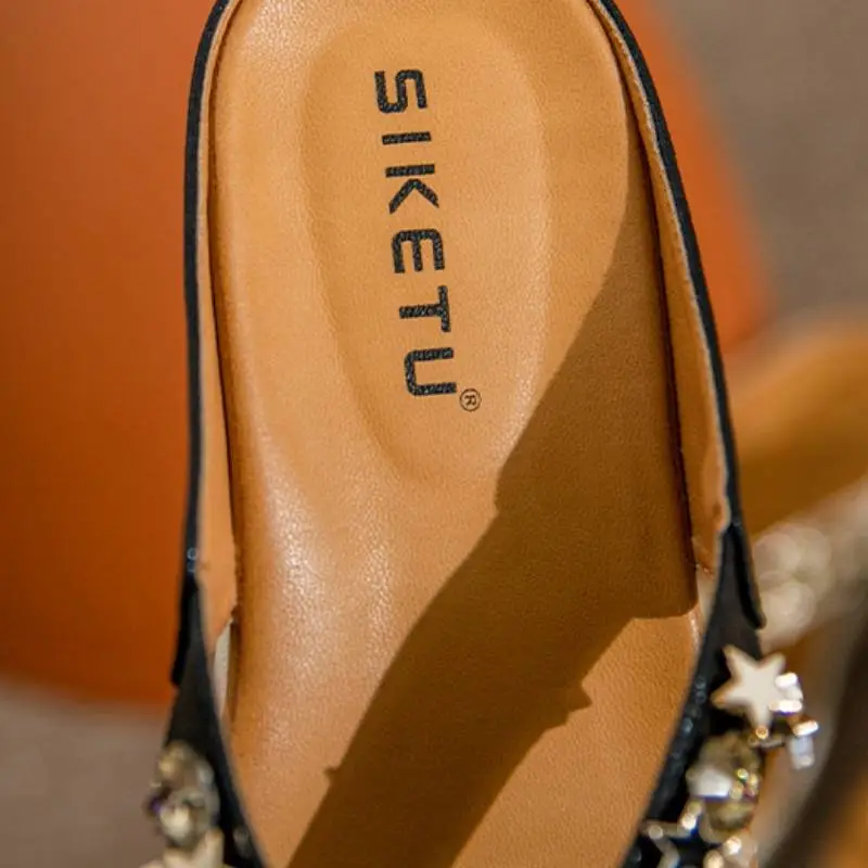 Casual Rhinestone Flip Flops-7