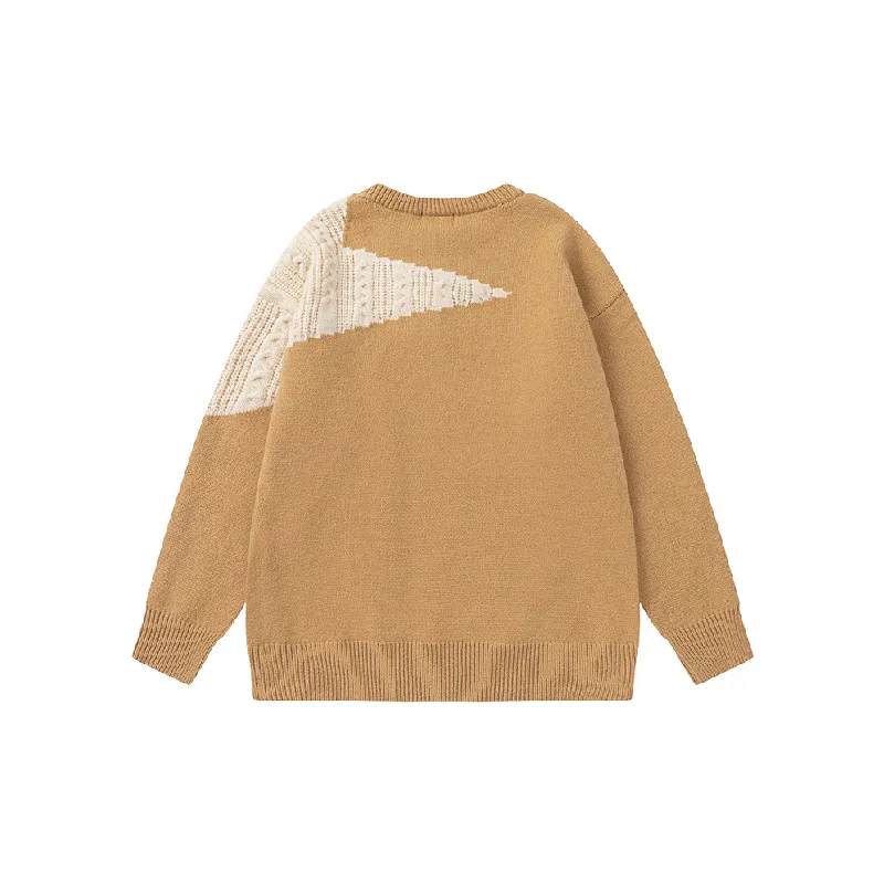 Retro Loose Acrylic Fibres Sweater-5