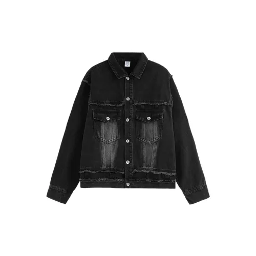 Distress Casual Denim Jacket