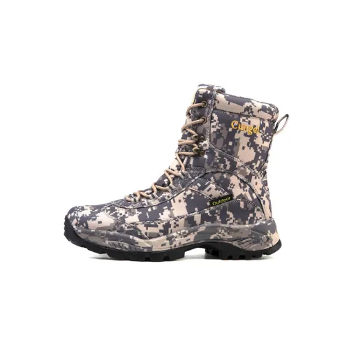 Camo Water Resistant Outdoor Boots