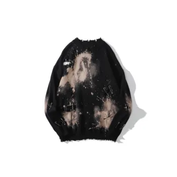 Tie dyed High Street Hip Hop Ripped Sweater