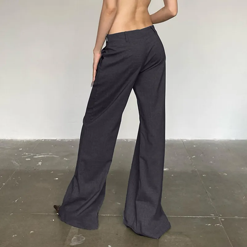 Casual Elegant Suit Trousers Women-3