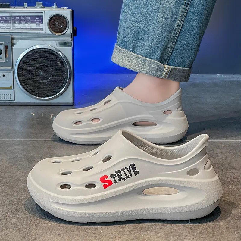 Simple Hollow Out Clogs-3
