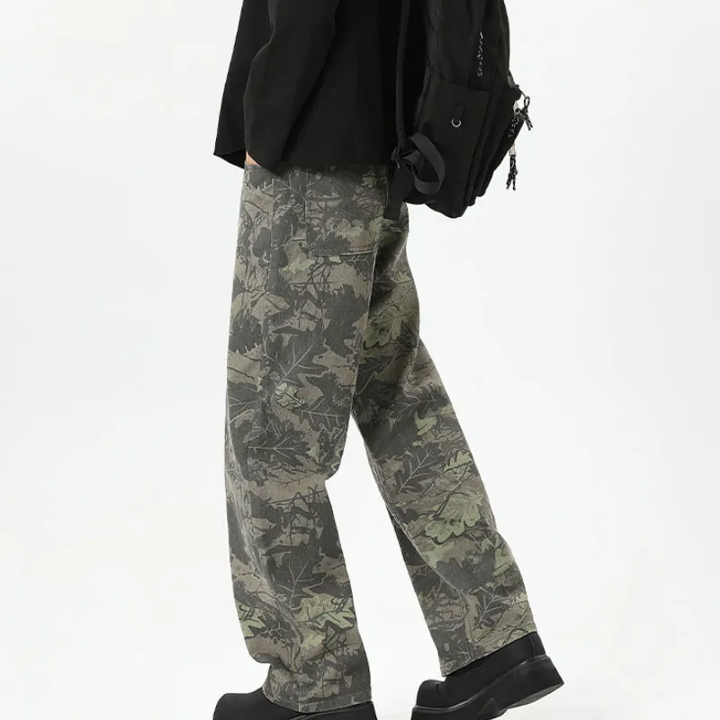 Retro Print Jeans-3