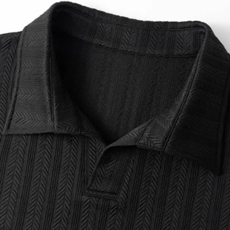 Basics Loose Blended Synthetic Fabrics T Shirt-6