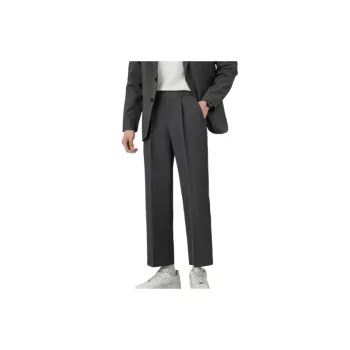 Loose Casual Blended Synthetic Fabrics Suit Trousers Unisex