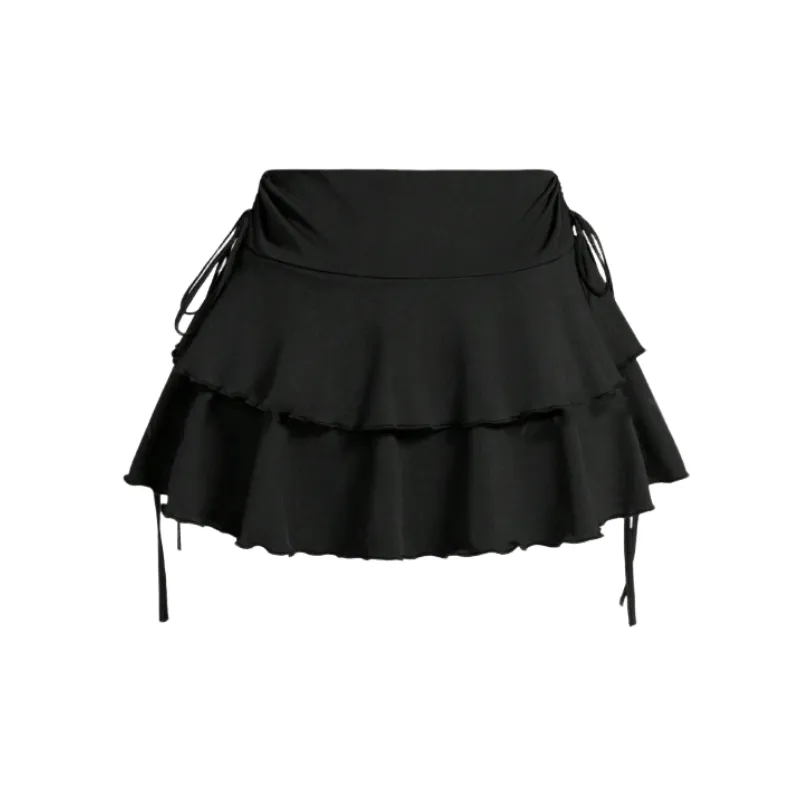 Fashionable Plain Spandex Casual Skirt Women-1