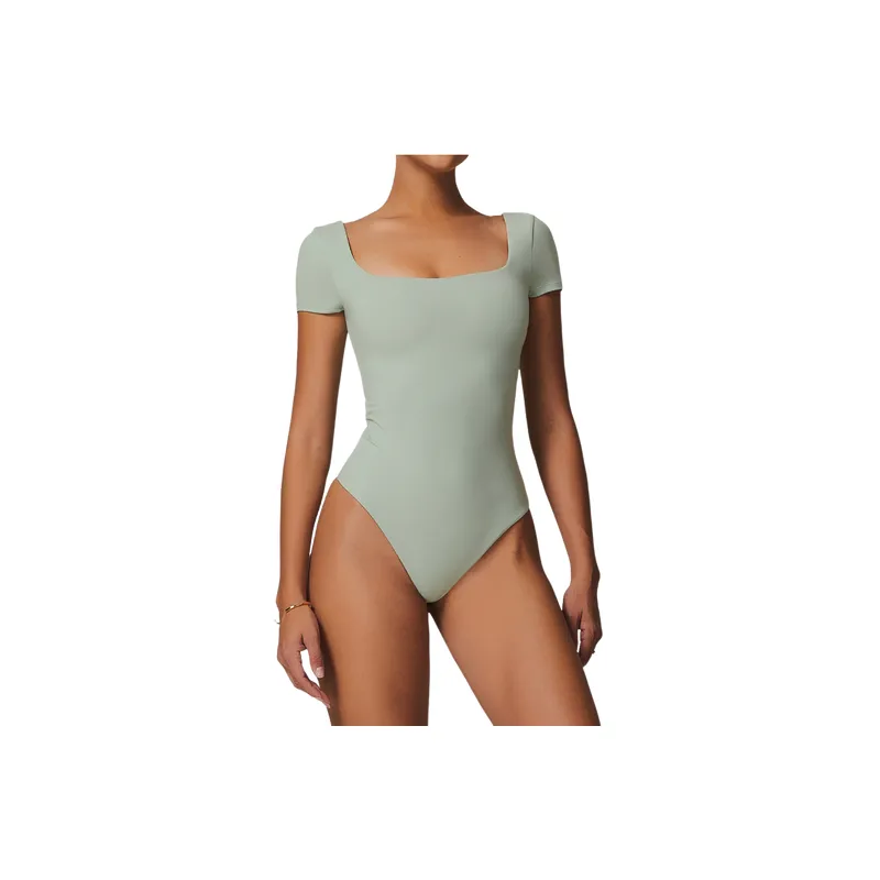 Breathable Sporty Bodysuit Women-1