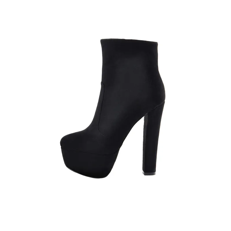 Fashion Zipper Ankle Boots-5